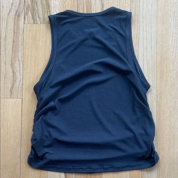 Old Navy Active Cloudmotion Ruched Side Sleeveless Tank Top, Navy Blue, Size M - Picture 5 of 5